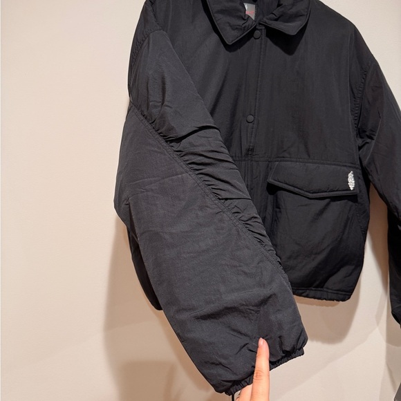 NWT Free People Movement Off The Bleachers Coaches Jacket  Sz S Small Black Casu - Picture 9 of 15
